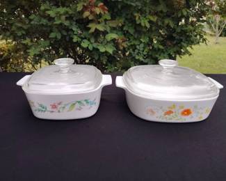 Vintage CorningWare Casserole Dish Lot 