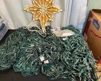 Large Lot Of Christmas Lights 