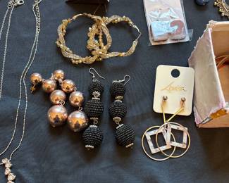 earrings - dangling - hoops 