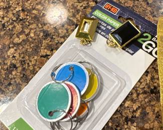 Hy-Ko color paper tags with rings 