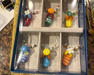 wine glass charms 