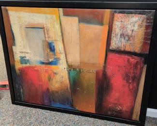 IKEA Hallaryd Abstract Oil Painting on Canvas 