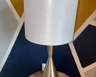 West Elm Elixir Gold Hourglass Metal Table Lamp 