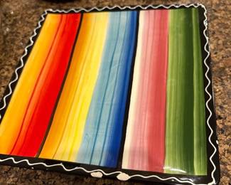 Certified "Serape" 8 5/8" square salad plate 