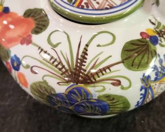 Italian painted teapot