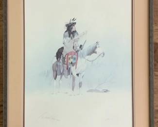 The Sentinel Vintage Donald Vann Signed Print