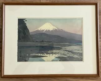 Fuji from Okitsu by Hiroshi Yoshida Print