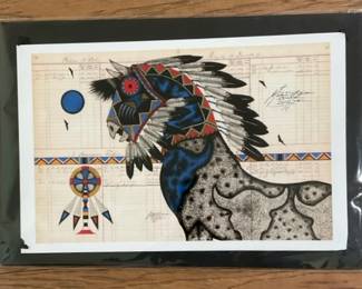 Ledger Art by Evans Flammond Sr. 