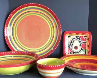 Certified International Nancy Green Hot Tamale Serving Set