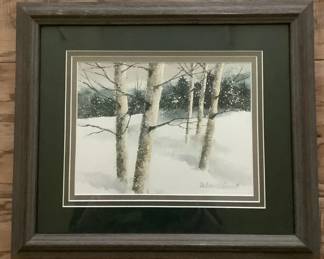 008 Original Signed Watercolor By Deboreh Carroll