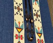 Native American Beaded Strips Plus Necklace