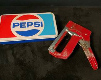 Vintage Pepsi Tin Stapler