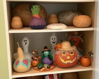 Plain Painted Gourds by Lynn Gray