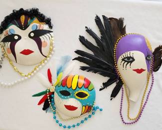 Gourd Masks Mardi Gras Collection