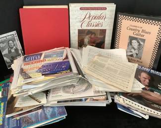 Mystery Lot of Guitar Music, Lesson Books More