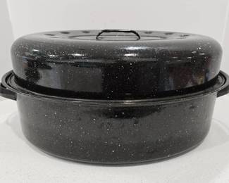 Large Enamelware Roaster 