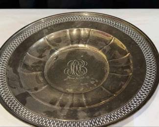 Sterling Silver Wedding Plate 