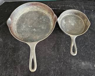Griswold Wagner Cast Iron Frying Pans