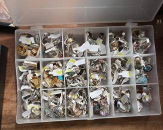 Hundreds of Sterling rings