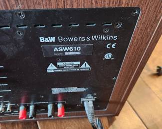 B&W (Bowers & Wilkins) speaker system
High end, working perfectly