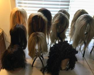 Human Hair Wigs & Extensions by WORLD RENOWNED HAIR STYLIST, KEN PAVES. There are more than what is pictured,