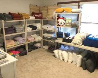 Linens, Bedding, Tablecloths, New Pillows, Towels