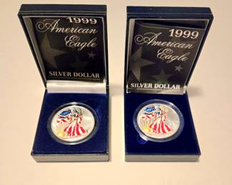 American Eagle Silver Dollars 1999