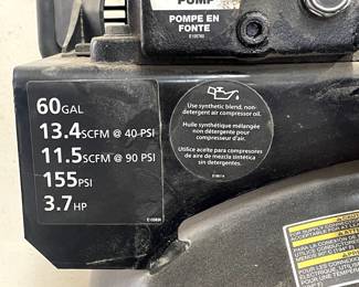 60 gallon 220 air compressor