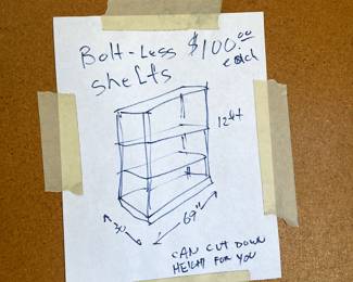 storage bolt less racks