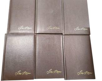 Louis L'amar leatherbound books