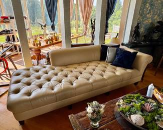 Leather Chaise