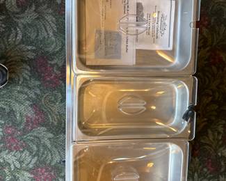 New Broil King 3 pan Buffet warming cabinet