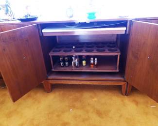 Mid-Century modern credenza bar cabinet