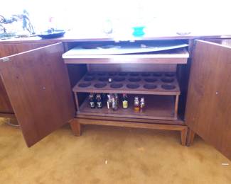 Mid-Century modern credenza bar cabinet
