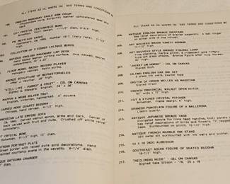 Auction Book of Orson Welles