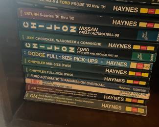 Vtg. Car repair books.