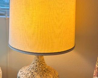 Circa 1960's Cork Table Lamp
