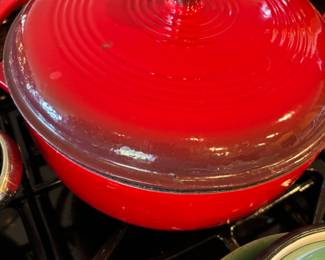 Lodge Red Enameled Cast Iron Dutch Oven