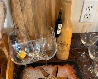 Tobin James Cellars Engraved Wine Bottle Shaped Pepper Mill