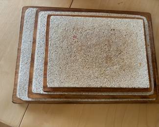 Set of 3 Wood Crest by Styson Cork Cutting Boards