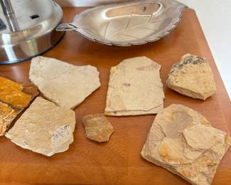 Plant Fossils,  International Silver Company Rose Leaf Candy Dish