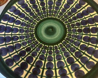 1960s Knabstrup Keramik Art Pottery Plate – Made in Denmark