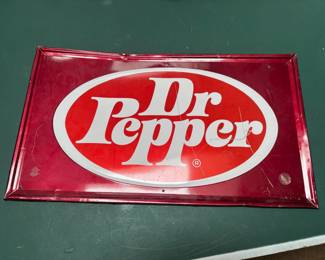 1970s Dr. Pepper Advertising Tin Sign
