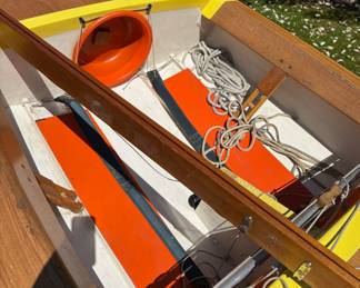Yellow OK Dinghy 593 Sailing Dinghy