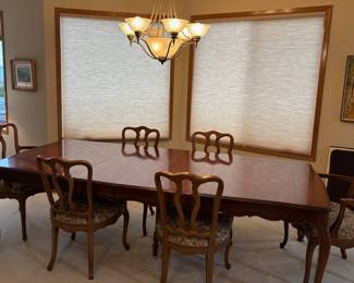 Drexel French Style Dining Table and Chairs
