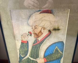 Framed & Matted Portrait of Mehmed II Print 