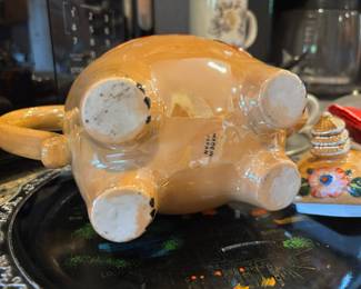 Japanese Lusterware Elephant Figural Teapot