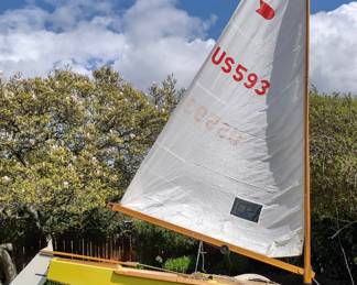 Yellow Dinghy Sailboat