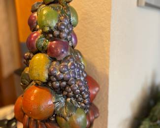 Ceramic Fruit Topiary Centerpiece
