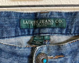 Ralph Lauren Southwest Beaded Blue Jeans – Size 8P